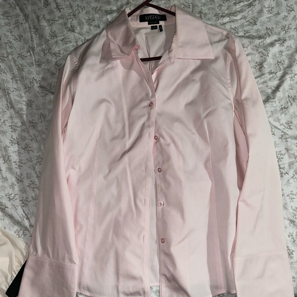 Kasper pink shirt